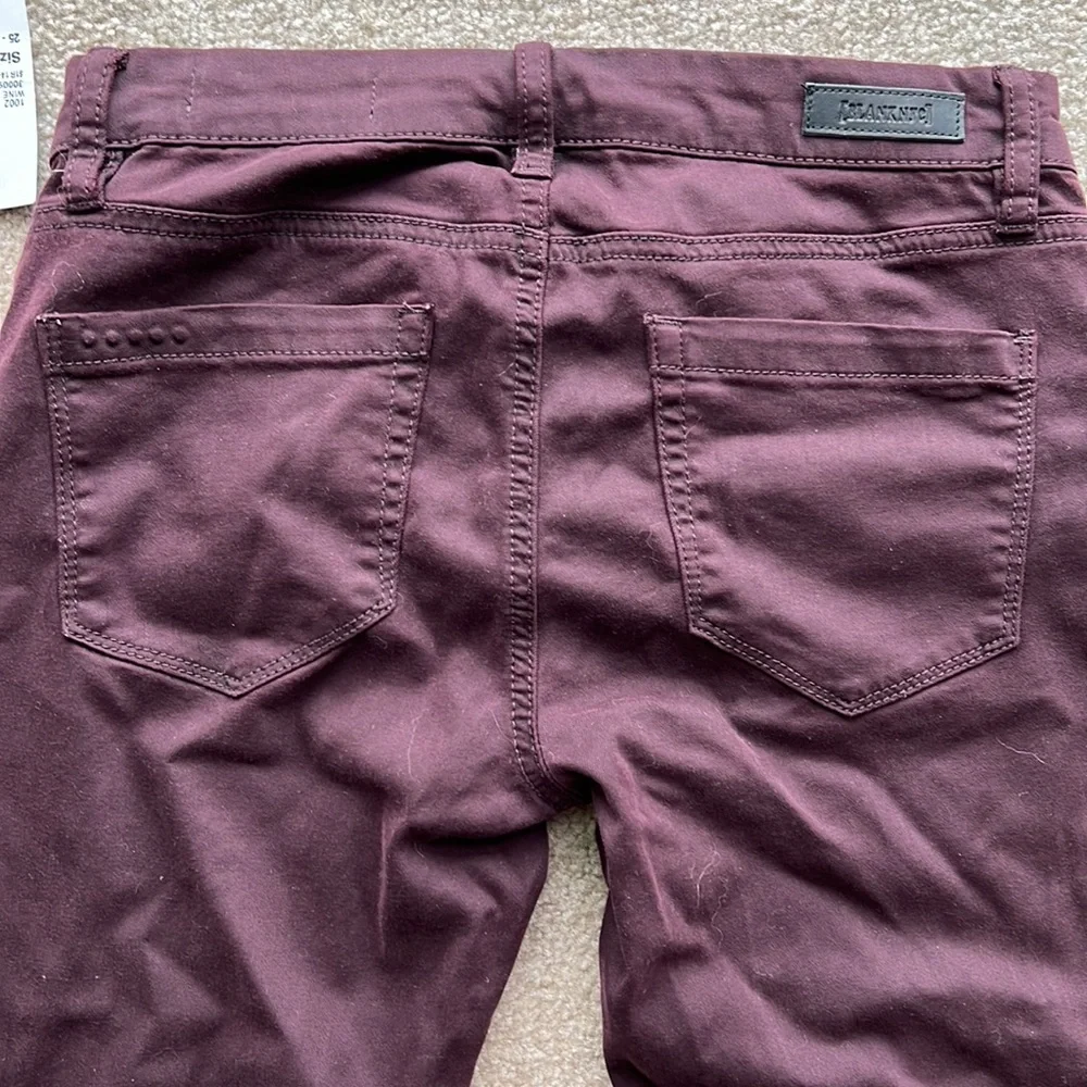 NTW Maroon Blank NYC pants size 25 - Picture 6 of 7